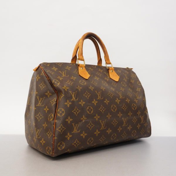 1240001054196 2 Louis Vuitton Speedy 35 Monogram Handbag Brown