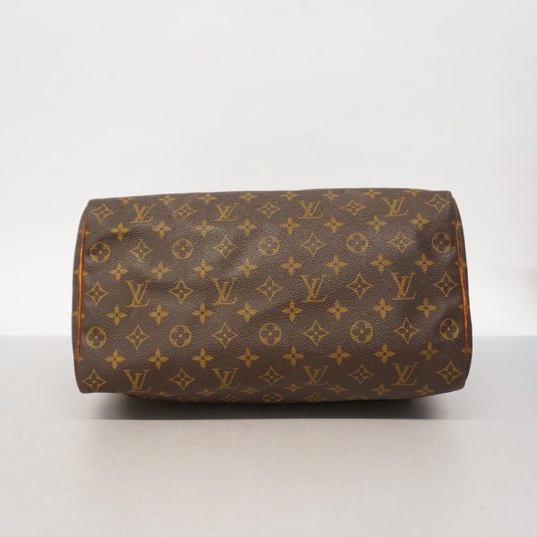 1240001054196 3 Louis Vuitton Speedy 35 Monogram Handbag Brown