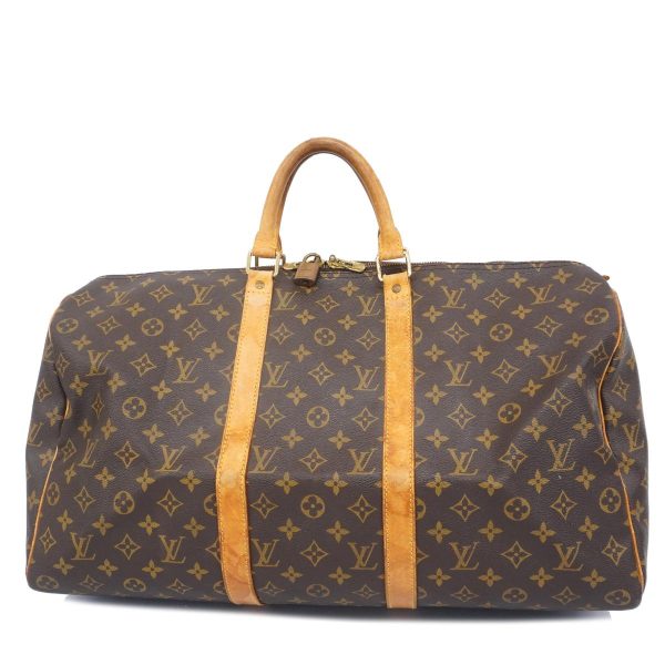 1240001054201 1 Louis Vuitton Keepall 50 Monogram Bag Brown