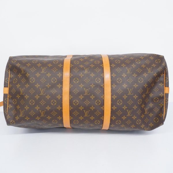 1240001054202 3 Louis Vuitton Keepall Bandouliere 60 Monogram Bag Brown