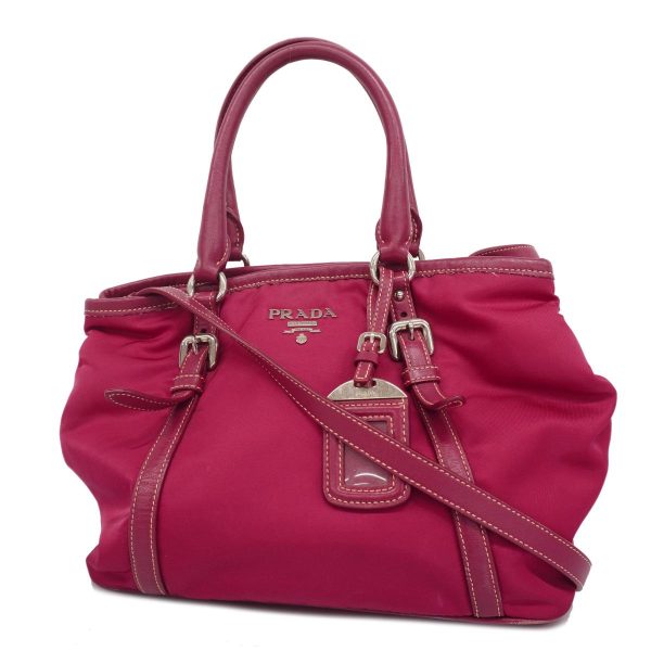 1240001054226 1 Prada Nylon 2WAY Bag Pink