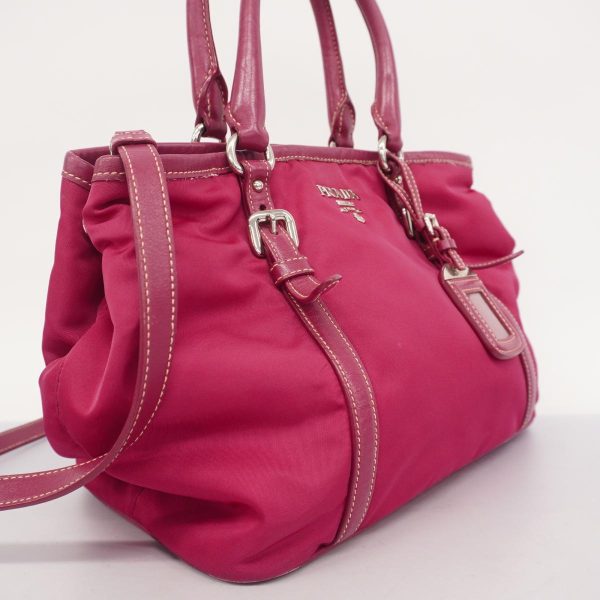 1240001054226 2 Prada Nylon 2WAY Bag Pink