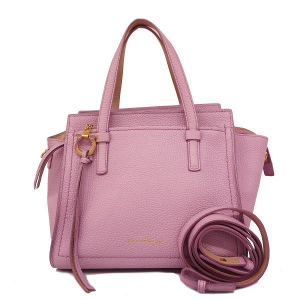 1240001054233 1 Salvatore Ferragamo Gancini 2WAY Bag Pink