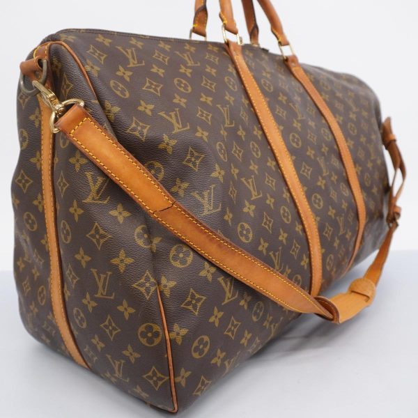 1240001054238 2 Louis Vuitton Keepall Bandouliere 60 Monogram Bag Brown