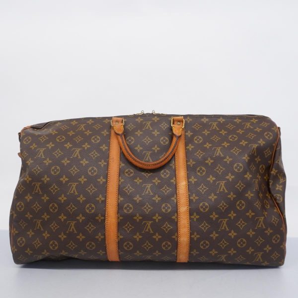 1240001054238 20 Louis Vuitton Keepall Bandouliere 60 Monogram Bag Brown