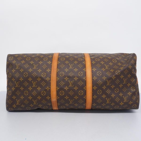 1240001054238 3 Louis Vuitton Keepall Bandouliere 60 Monogram Bag Brown