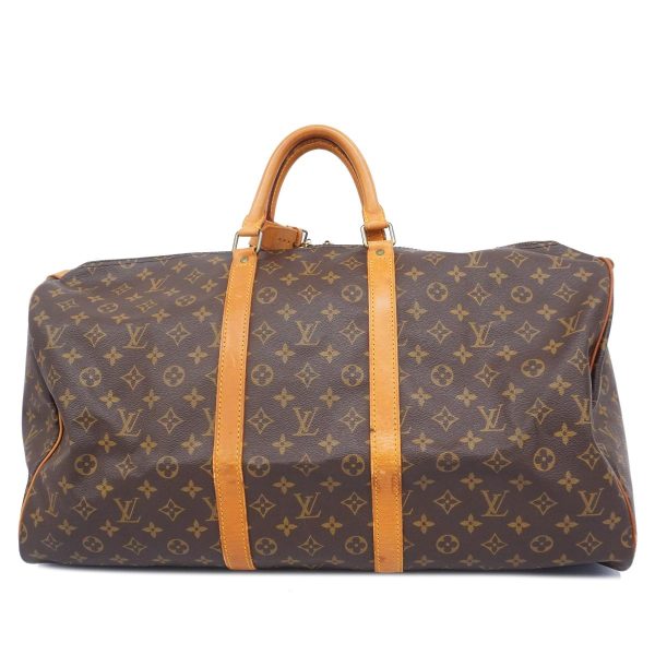 1240001054250 1 Louis Vuitton Keepall 55 Monogram Bag Brown