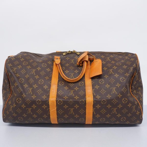 1240001054250 13 Louis Vuitton Keepall 55 Monogram Bag Brown