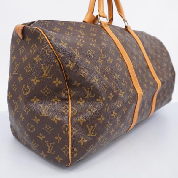 1240001054250 2 Louis Vuitton Keepall 55 Monogram Bag Brown