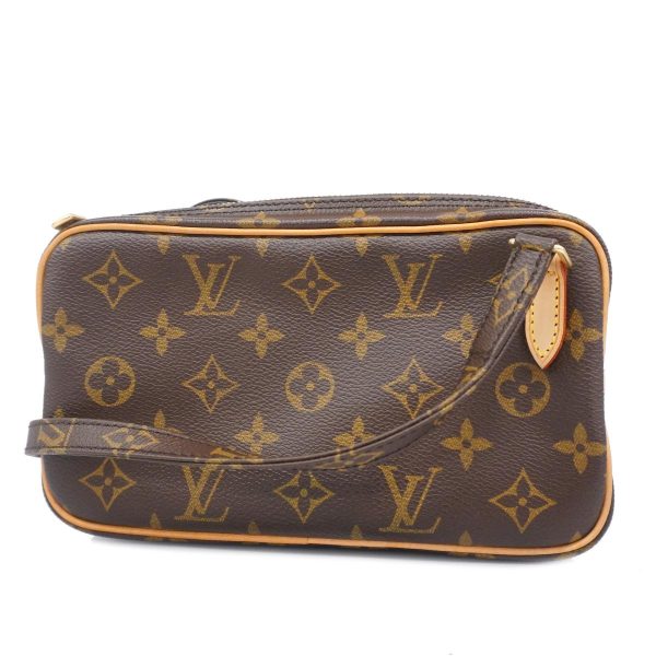 1240001054256 1 Louis Vuitton Pochette Marly Bandouliere Monogram Shoulder Bag Brown