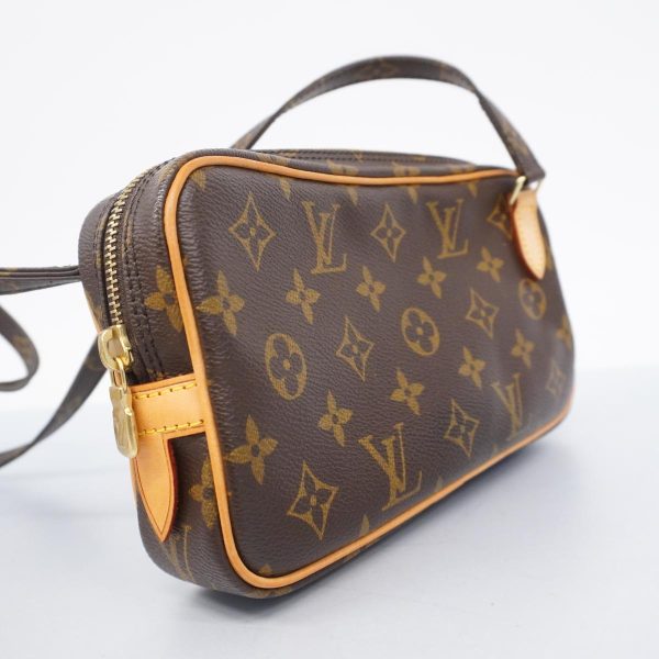 1240001054256 2 Louis Vuitton Pochette Marly Bandouliere Monogram Shoulder Bag Brown