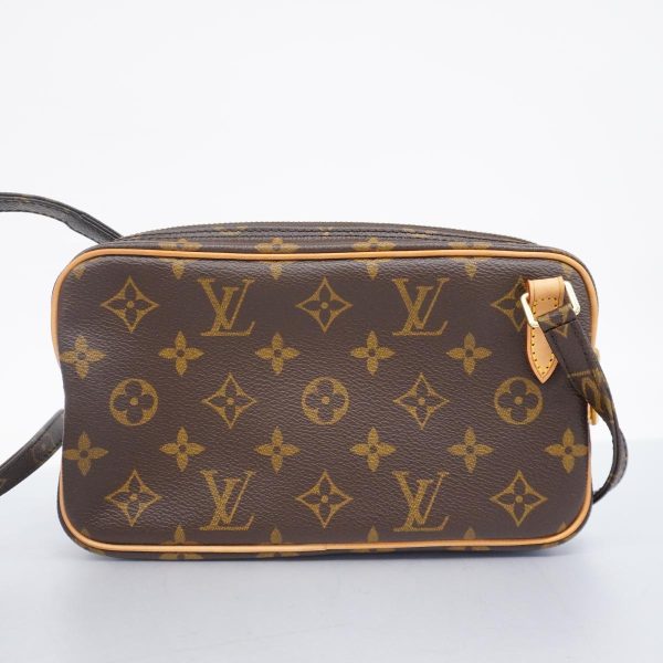 1240001054256 7 Louis Vuitton Pochette Marly Bandouliere Monogram Shoulder Bag Brown