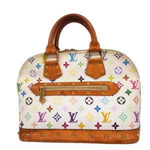 1240001054257 1 Louis Vuitton Saccious Monogram Boston Bag Brown