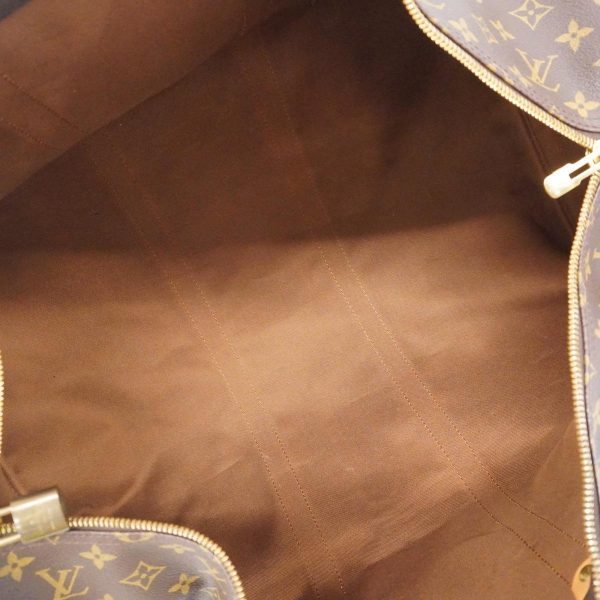 1240001054263 4 Louis Vuitton Keepall Bandouliere 55 Monogram Bag Brown