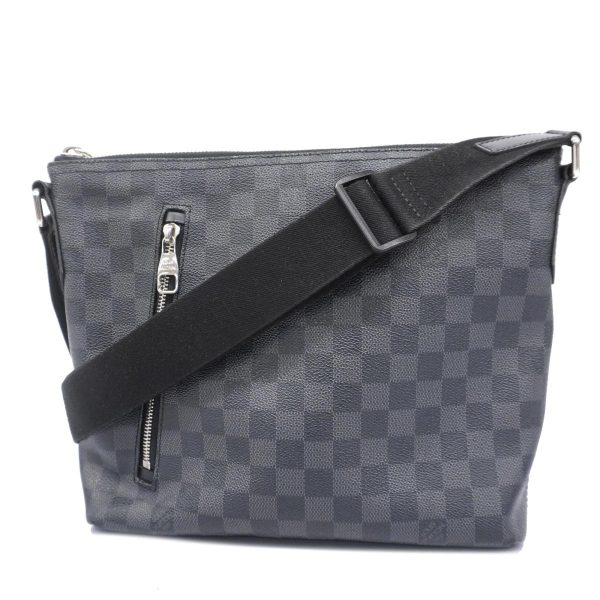 1240001054273 1 Louis Vuitton Mick PM Damier Graphite Shoulder Bag Black