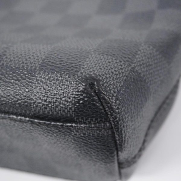 1240001054273 6 Louis Vuitton Mick PM Damier Graphite Shoulder Bag Black