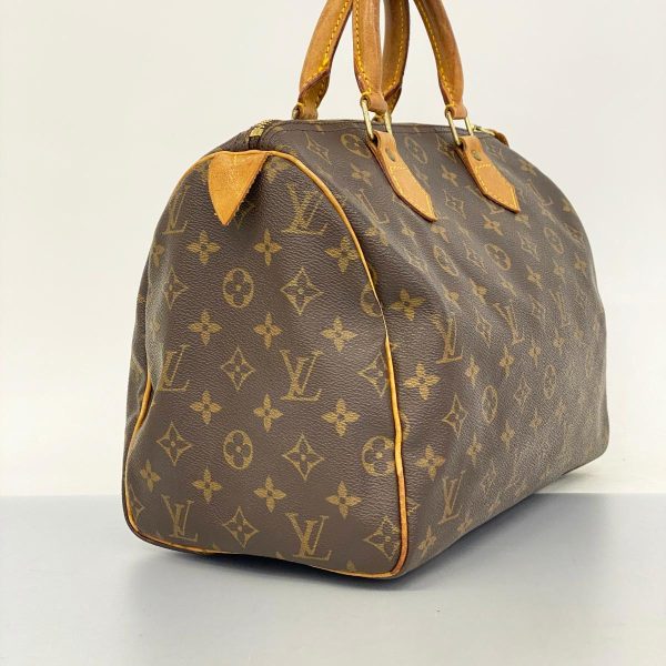 1240001054313 2 Louis Vuitton Speedy 30 Monogram Handbag Brown