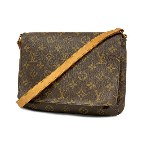 1240001054317 1 Louis Vuitton Musette Tango Long Strap Monogram Shoulder Bag Brown