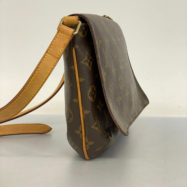 1240001054317 2 Louis Vuitton Musette Tango Long Strap Monogram Shoulder Bag Brown