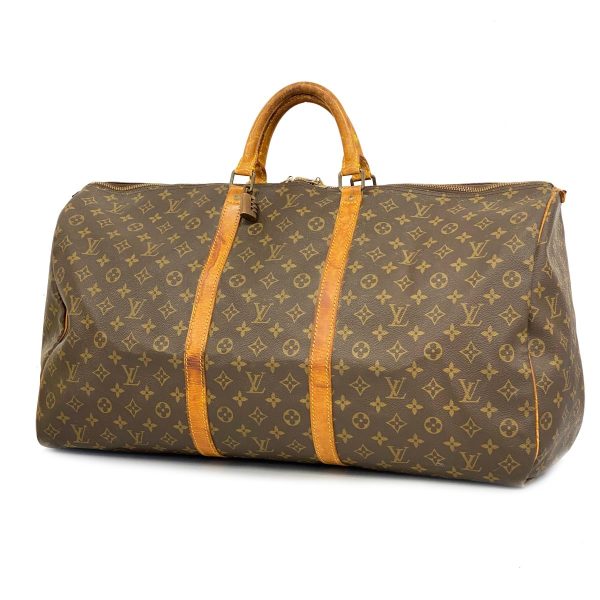 1240001054324 1 Louis Vuitton Keepall 60 Monogram Bag Brown