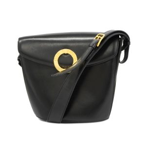 1240001054344 1 CELINE Mini Vertical Hippo Shoulder Bag Black