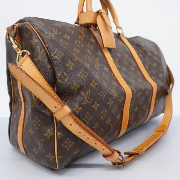 1240001054376 2 Louis Vuitton Keepall Bandouliere 50 Monogram Bag Brown