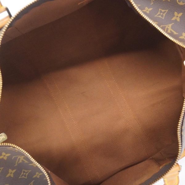 1240001054376 4 Louis Vuitton Keepall Bandouliere 50 Monogram Bag Brown