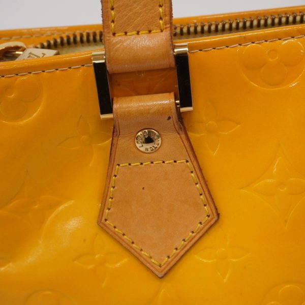 1240001054396 14 Louis Vuitton Houston Vernis Tote Bag Lime Yellow