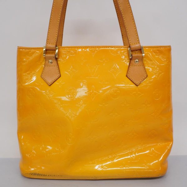 1240001054396 18 Louis Vuitton Houston Vernis Tote Bag Lime Yellow