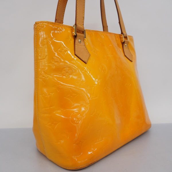 1240001054396 2 Louis Vuitton Houston Vernis Tote Bag Lime Yellow