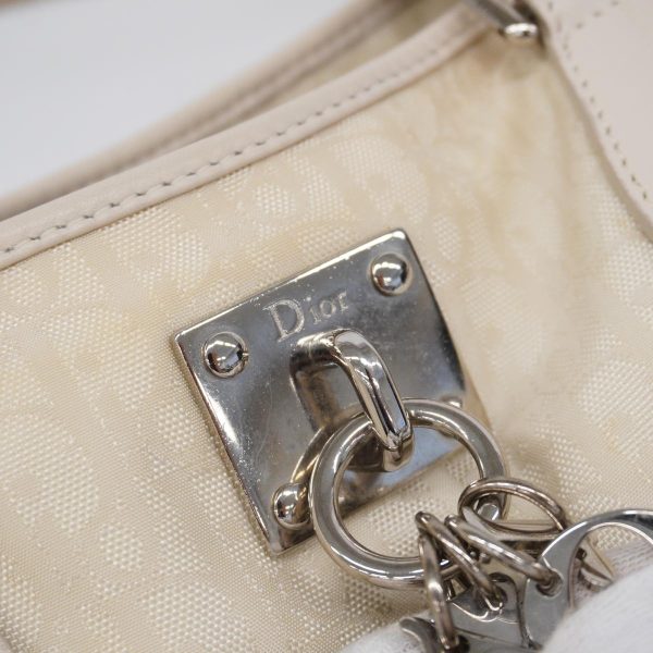 1240001054399 18 Christian Dior Trotter Nylon Tote Bag Ivory