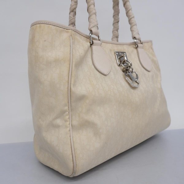 1240001054399 2 Christian Dior Trotter Nylon Tote Bag Ivory