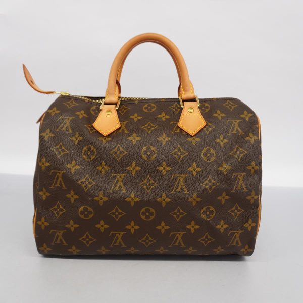 1240001054414 16 Louis Vuitton Speedy 30 Monogram Handbag Brown