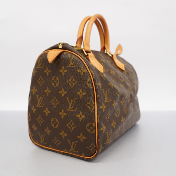 1240001054414 2 Louis Vuitton Speedy 30 Monogram Handbag Brown