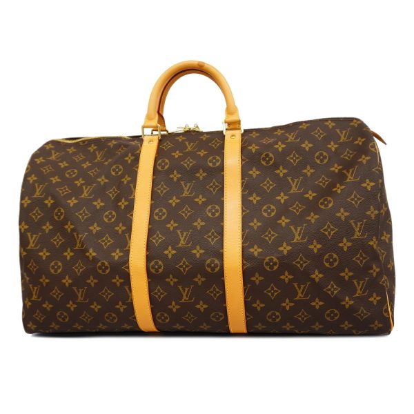 1240001054415 1 Louis Vuitton Keepall 55 Monogram Bag Brown