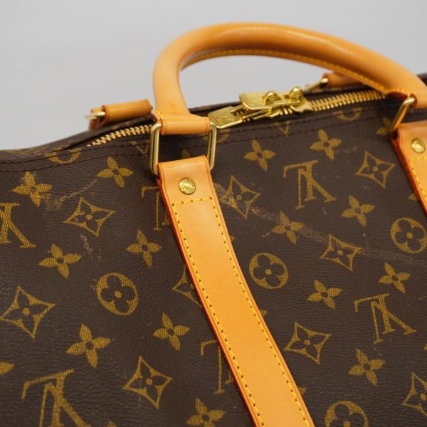 1240001054415 11 Louis Vuitton Keepall 55 Monogram Bag Brown