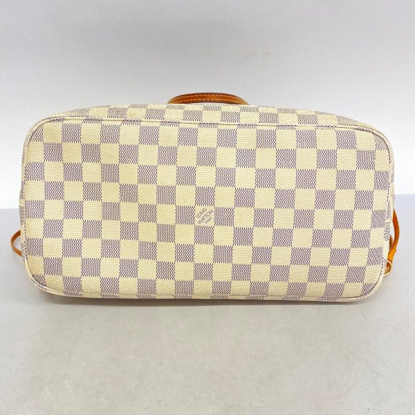 1240001054416 3 Louis Vuitton Neverfull MM Damier Azur Tote Bag White