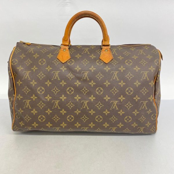 1240001054418 16 Louis Vuitton Speedy 40 Monogram Handbag Brown