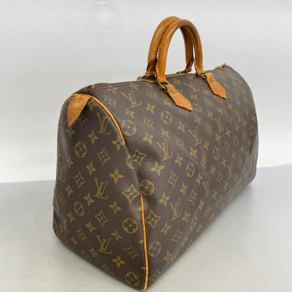 1240001054418 2 Louis Vuitton Speedy 40 Monogram Handbag Brown