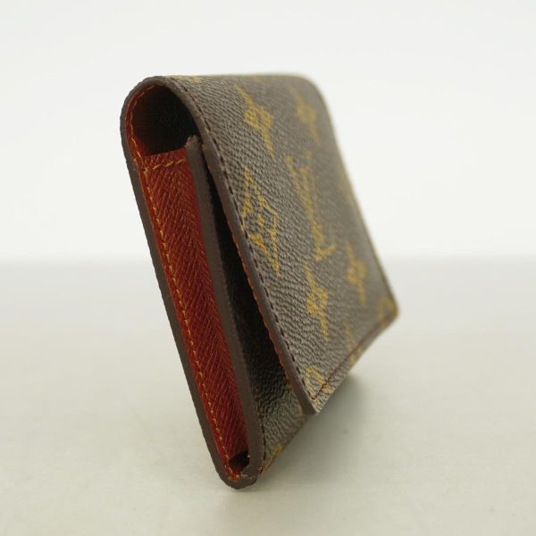 1240001054430 2 Louis Vuitton Anvelop Carte de Visite Monogram Card Holder Brown