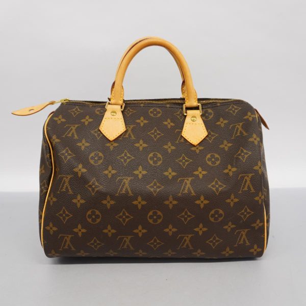 1240001054443 16 Louis Vuitton Speedy 30 Monogram Handbag Brown