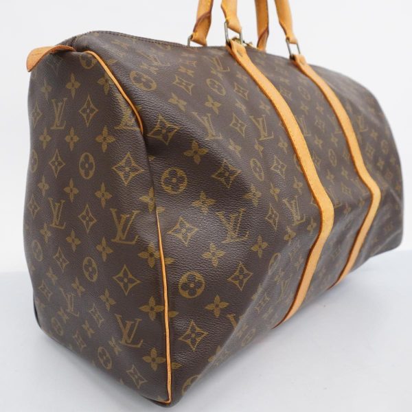 1240001054451 2 Louis Vuitton Keepall 50 Monogram Bag Brown