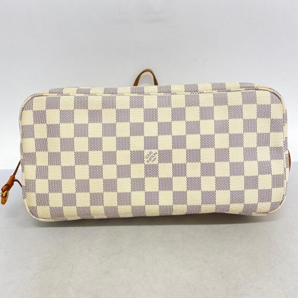 1240001054461 3 Louis Vuitton Neverfull MM Damier Azur Tote Bag White