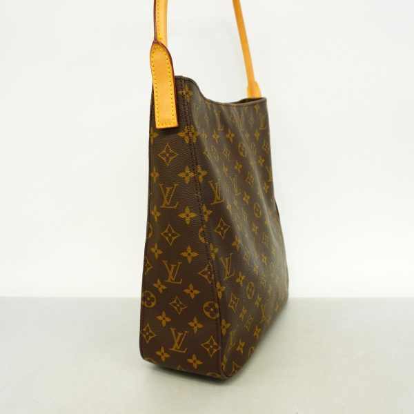 1240001054466 2 Louis Vuitton Looping GM Monogram Shoulder Bag Brown