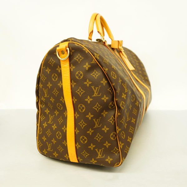 1240001054468 2 Louis Vuitton Keepall Bandouliere 60 Monogram Bag Brown