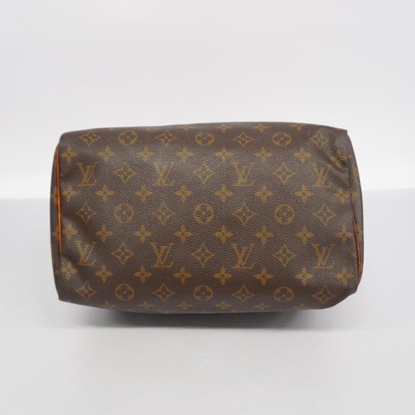 1240001054482 3 Louis Vuitton Speedy 30 Monogram Handbag Brown