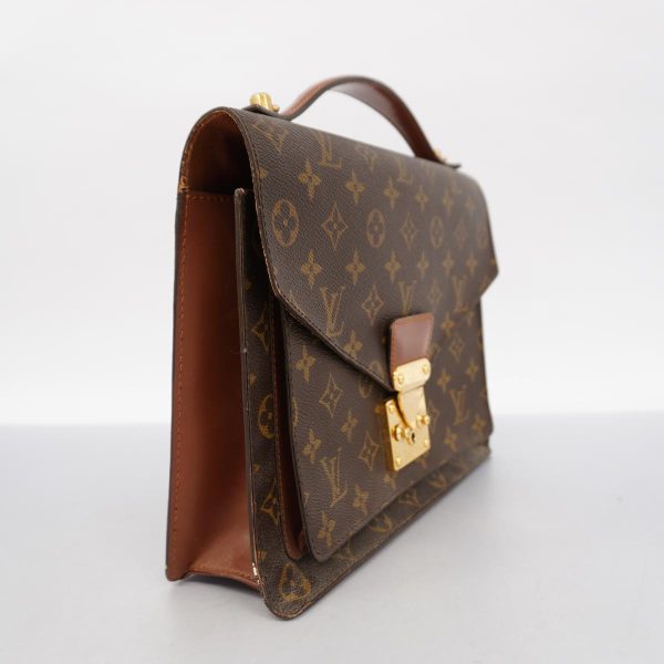 1240001054484 2 Louis Vuitton Monceau 28 Monogram Handbag Brown