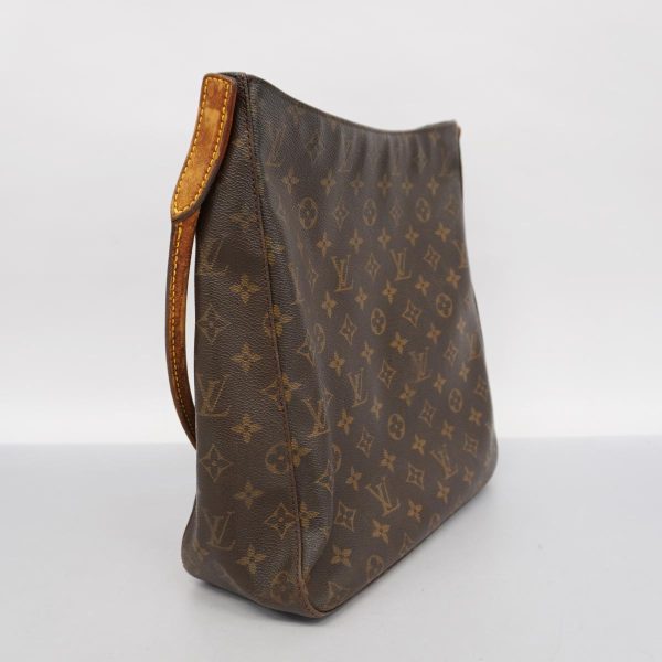 1240001054488 2 Louis Vuitton Looping GM Monogram Shoulder Bag Brown