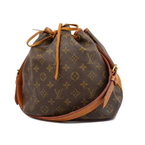 1240001054489 1 Louis Vuitton Petit Noe Monogram Shoulder Bag Brown