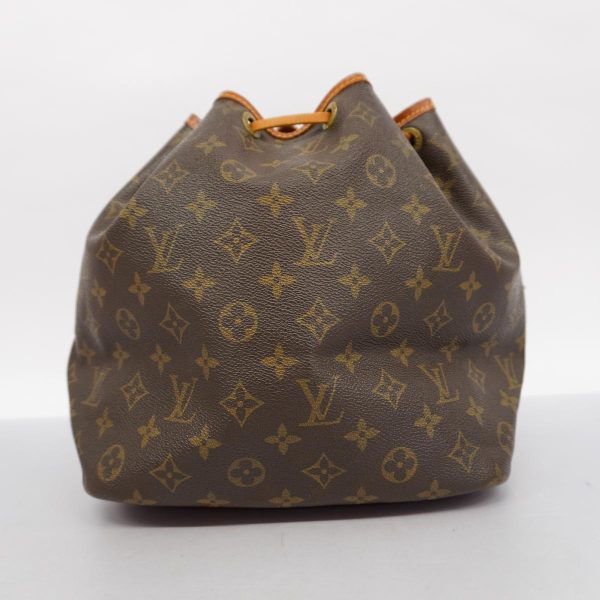 1240001054489 13 Louis Vuitton Petit Noe Monogram Shoulder Bag Brown